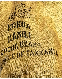 Fèves de cacao torréfiées...