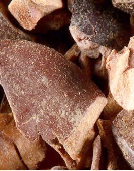 Grués arrangés de fèves de...